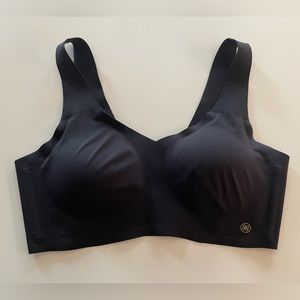 Honeylove V-Neck Wireless Bra Size Medium Black NWOT